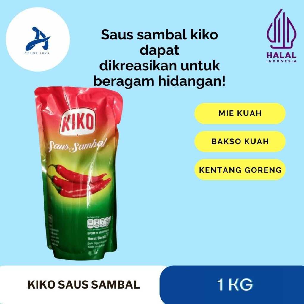 

Kiko Saus Sambal 1kg, kiko saos sambel 1000 gram