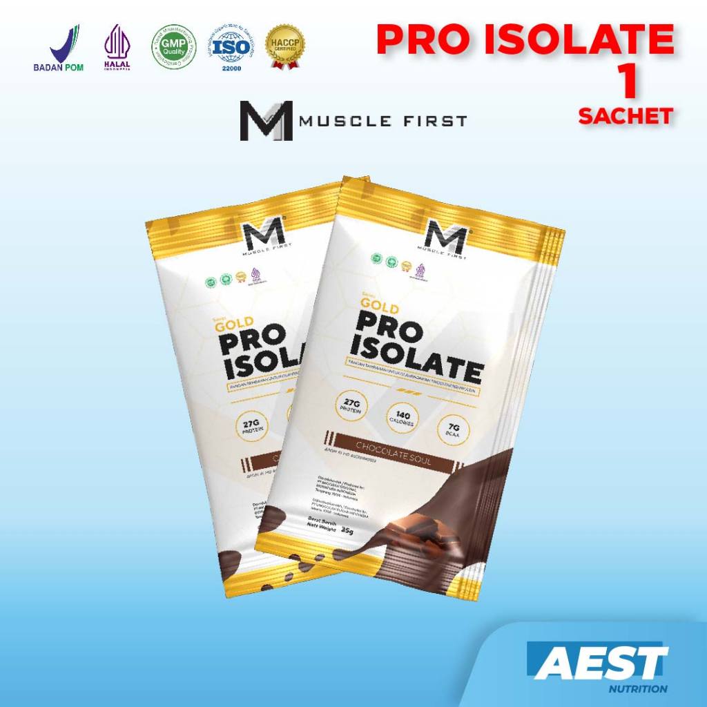 Muscle First Pro Isolate 1 Sachet Susu Whey Protein Isolate