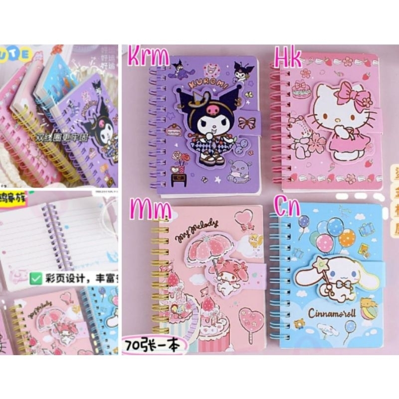 

CL Memo ring MINI clip magnet Kuromi Cinnamoroll Melody Hello Kitty