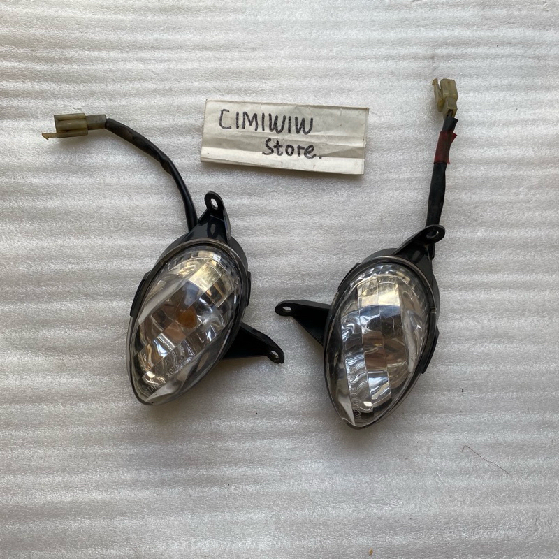 RITING LAMPU SEIN SEN DEPAN YAMAHA FINO KARBU LAMA ORIGINAL KANAN KIRI