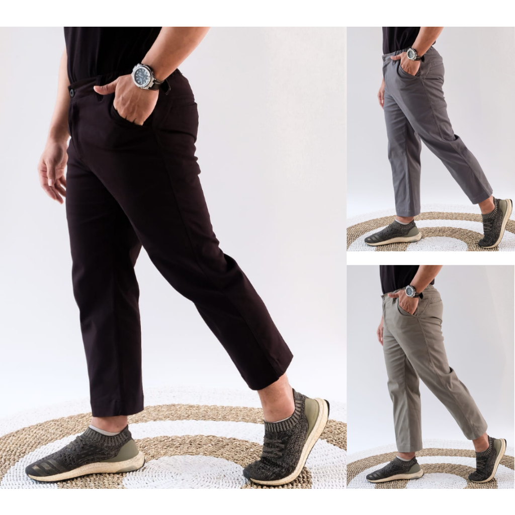 Celana Sirwal Kantor Pria Formal Polos By Ilnaaf