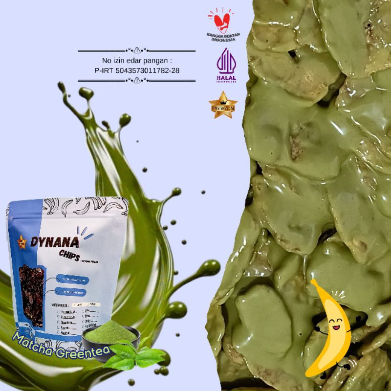 

Keripik Pisang Lumer Matcha Green tea ~ Dynana Chips ♛