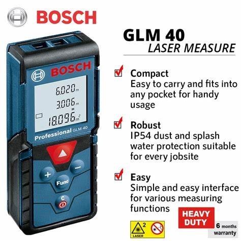 meteran laser Bosch GLM 40 Meteran Laser / Laser Measure Bosch GLM40