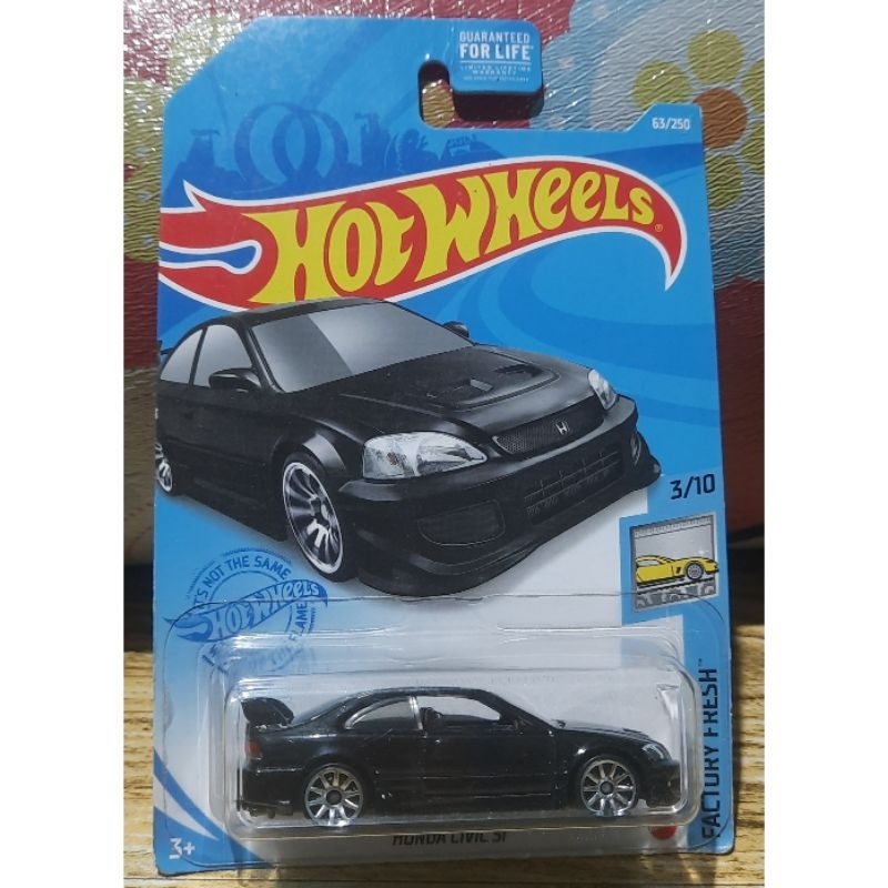 Hotwheels Hot Wheels Honda Civic SI Black/Hitam US Card & Factory Sealed 2021