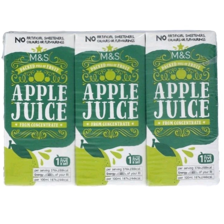 

MARKS & SPENCER M&S Apple Juice 3 x 200ml