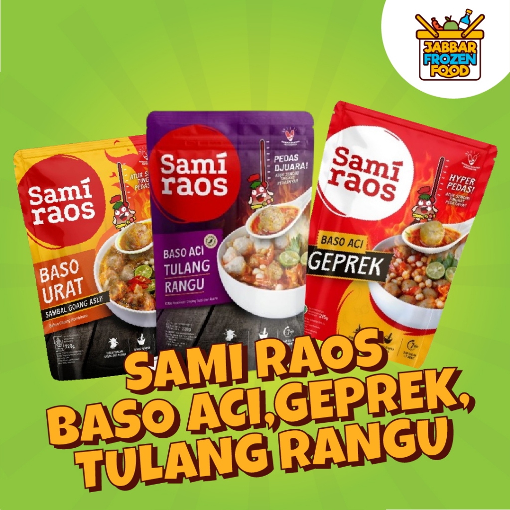 

SAMI RAOS Baco Aci Geprek/Baso Aci Tulang Rangu/Baso Urat 250gr