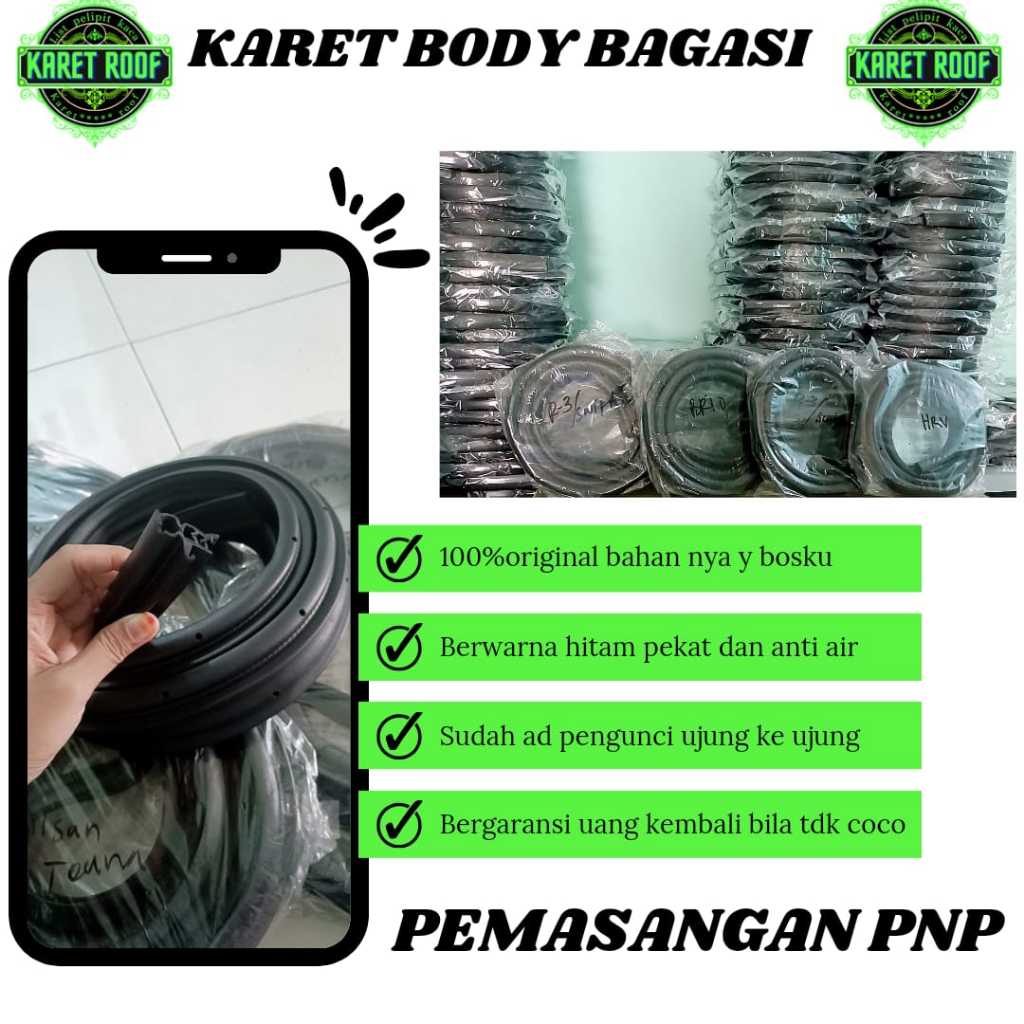 Karet Bagasi/Karet Balon Pintu LUXIO Original