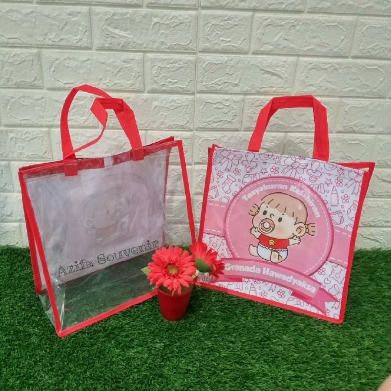 

Tas Souvenir / Goodie Bag HajatanTasyakuran Kelahiran , Aqiqoh , Khitan - Mika Banner Custom