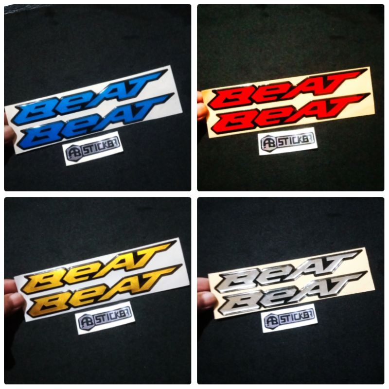 EMBLEM BEAT NEW STICKER EMBLEM BEAT NEW TIMBUL MOTOR