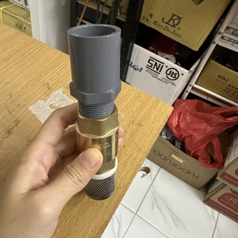 Foot valve klep 3/4" saringan + SDL HQ KUNINGAN
