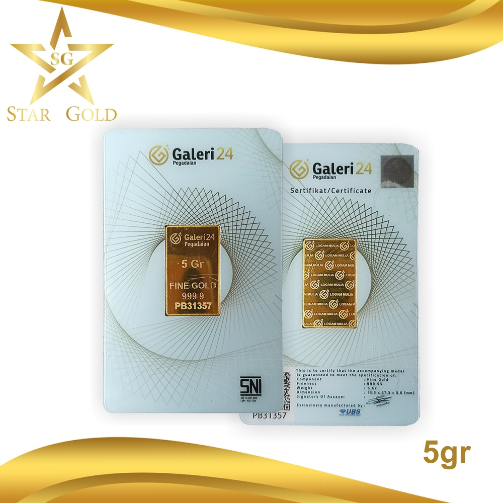 Star Gold Logam Mulia Galeri24 5 gram