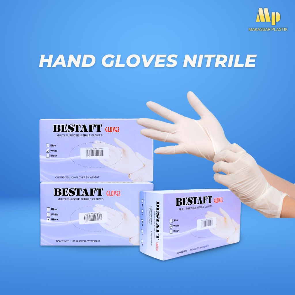 Hand Gloves Nitrile / Sarung Tangan Nitrile @100 Lbr
