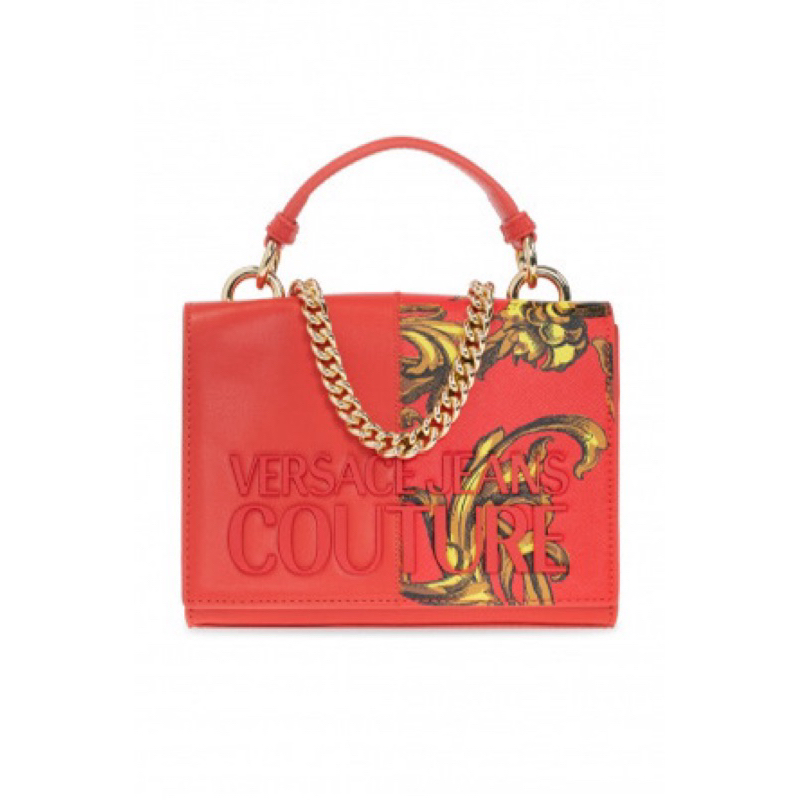 ORIGINAL AUTHENTIC  Mew Versace Jeans Couture RED Shoulder bag with logo tas cewek tas wanita tas pe