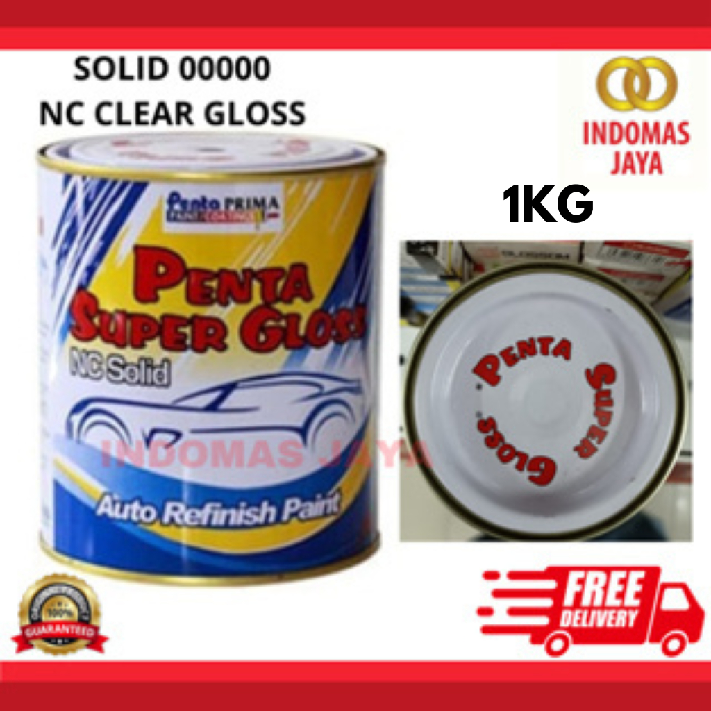 CAT PENTA SUPER GLOSS NC CLEAR GLOSS 00000 SOLID GLOSS MELENGKAPI 1KG - 00000