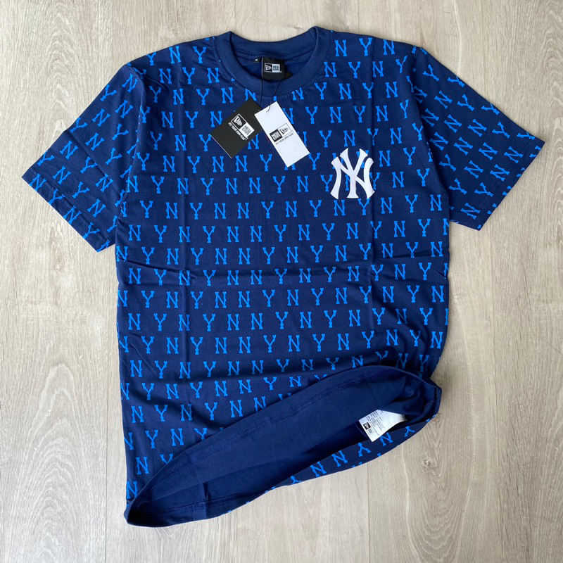 Kaos Ny Full Print Yankees Baju Ny Basebal Pria Tshirt Ny