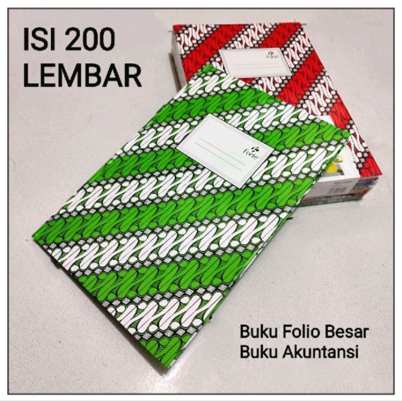 

1 Pcs Buku Folio Besar 200 Lembar / Hard Cover