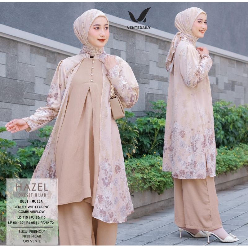 Hazel Hijab Set by Vente Daily | One Set Hijab by Vente
