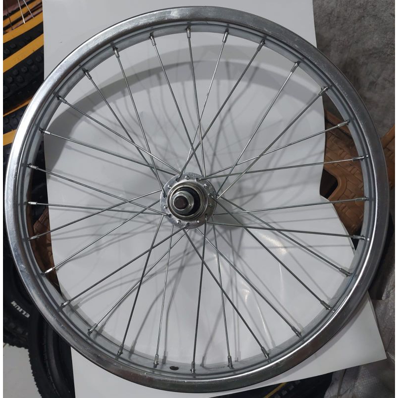 velg sepeda 16" besi/alloy depan- belakang