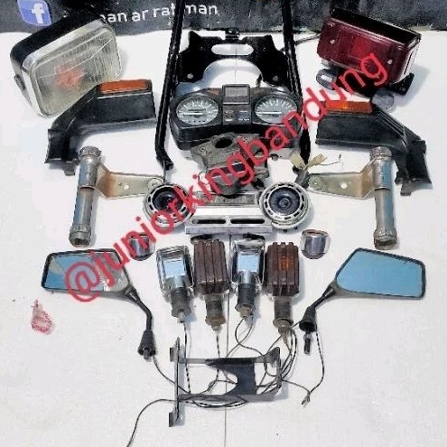 paket peralatan accesories komplit rx king master tahun 1995 2001 spion speedometer klakson behel ai