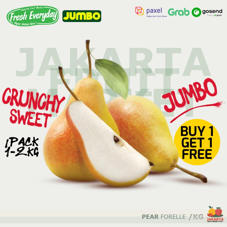 

PEAR FORELLE Buah Manis Jumbo Sweet Crunchy