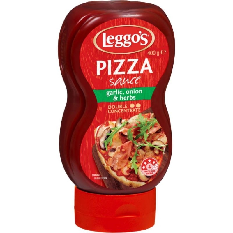 

LEGGO'S Pizza Sauce Garlic, Onion & Herbs 400g