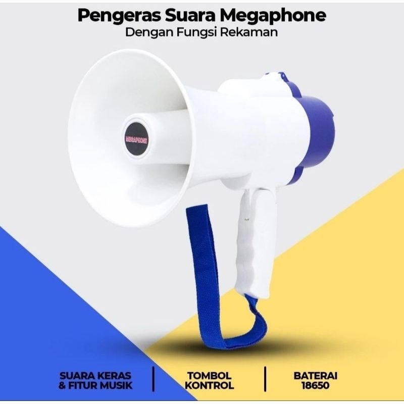 Megaphone Pengeras Suara - Toa Speaker Suara Alarm - Megaphone Premium