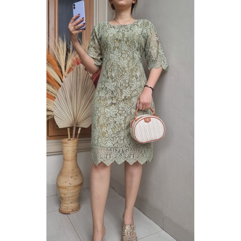 dress semi prancis cantik