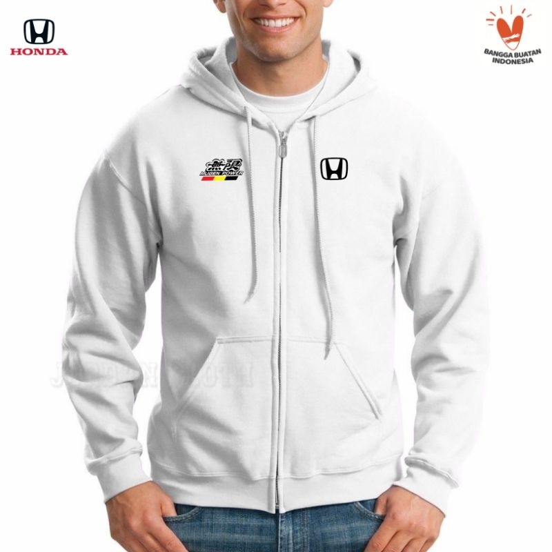 Hoodie Zipper Sweater Jaket Honda Mugen Power