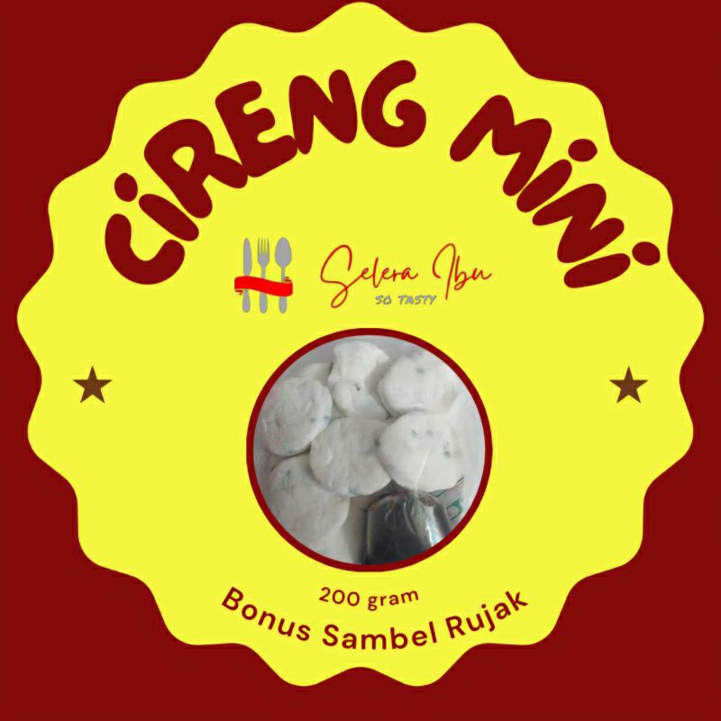 Cireng mini/ Cireng Crispy sambal rujak