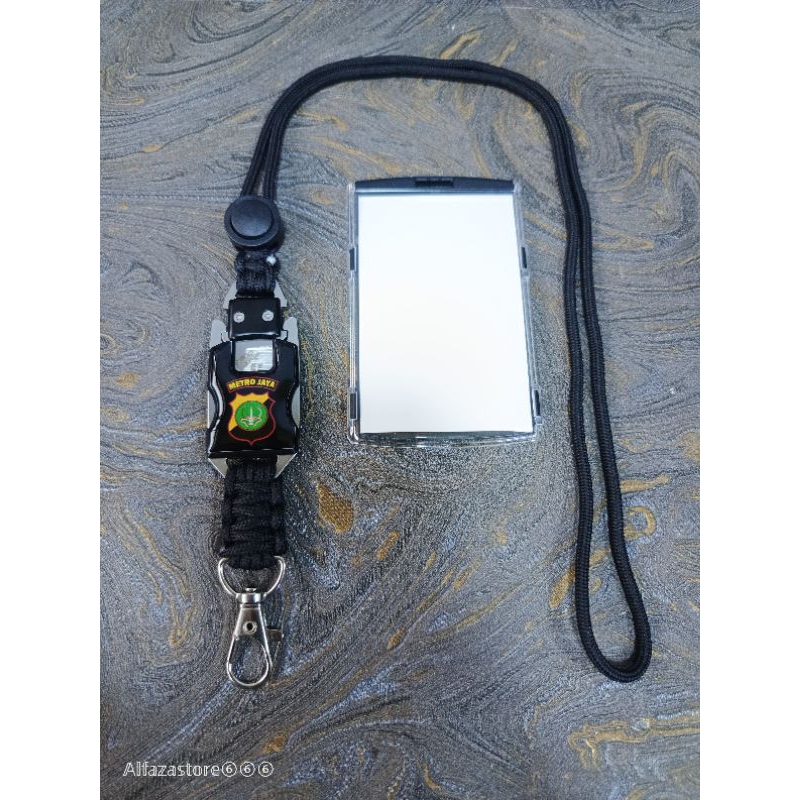 

Lanyard tactical id card holder logo polda