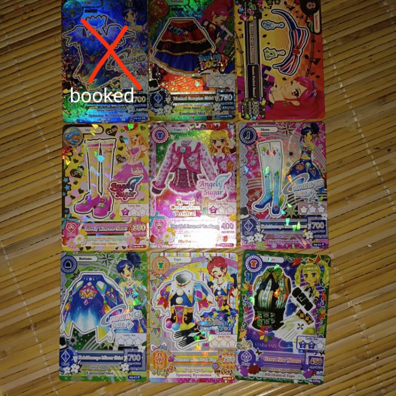 Aikatsu card satuan premium, zodiac, animal collection, dan rare ORI