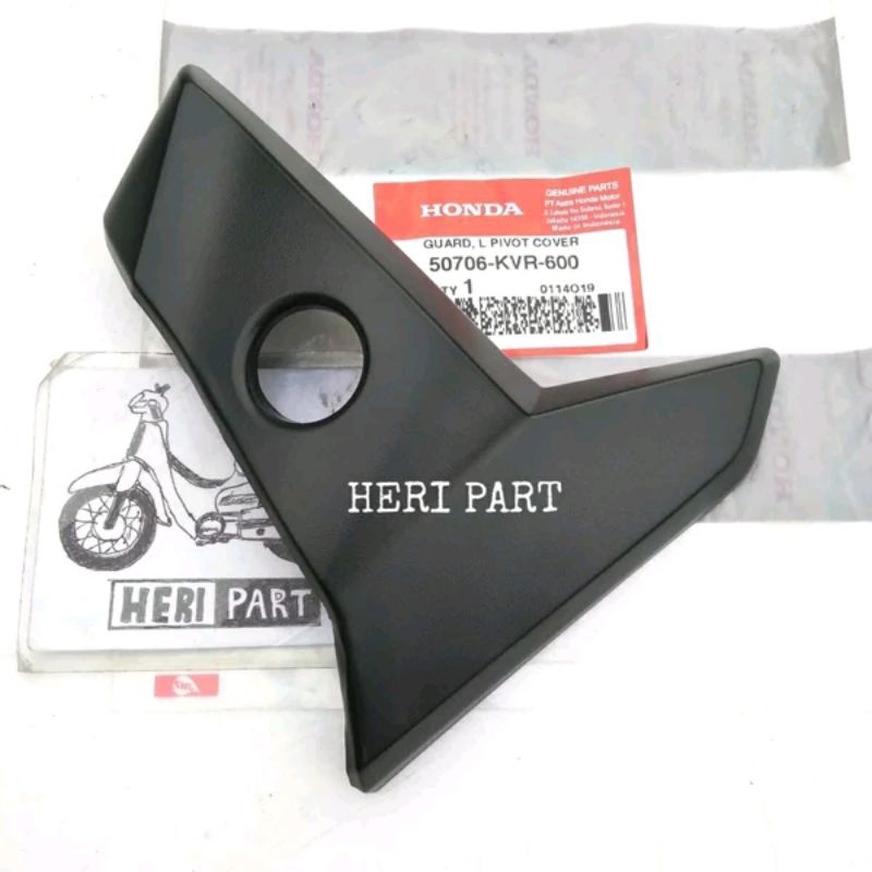 50706-KVR-600 original 100% cover tutup footstep kiri honda supra x 125 revo 100 lama