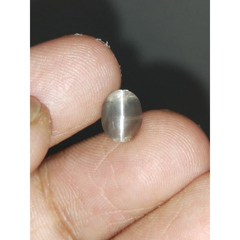 Natural Silimanite Cat Eye 8x6x3 mm 1.5 Ct Oval Cabochon NTD Srilanka Code 974