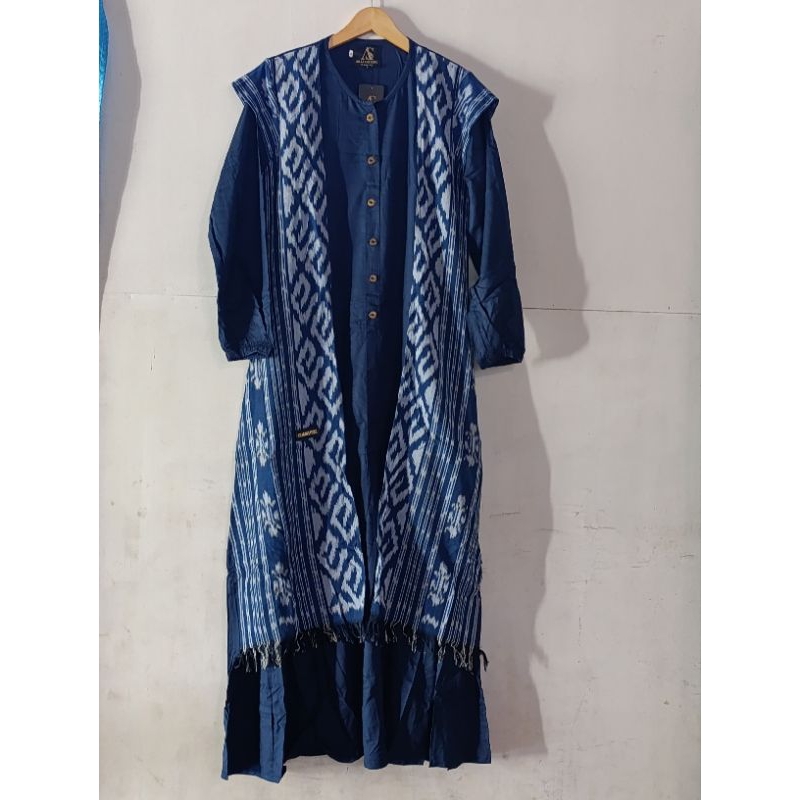 GAMIS NAVY//PURPLE// ETNIK ROMPI ORIGINAL ANJANI STORE BY ANJANI SABILA