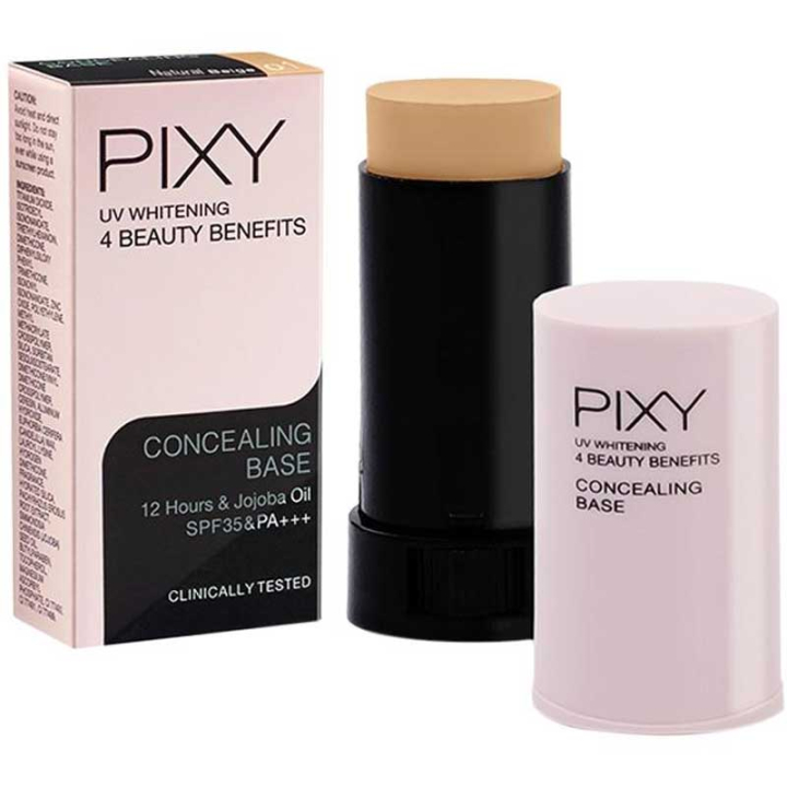(BISA COD) Pixy Concealing Base UV Whitening - Concealer Original