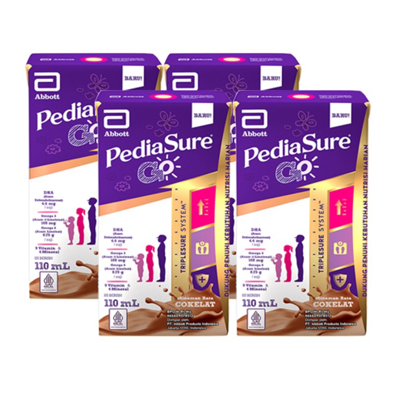 

Paket Pediasure Go Susu UHT 110 ml x 4 pcs