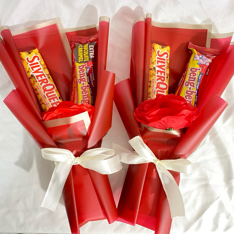 

(PROMO TERMURAH) BUKET BUNGA COKLAT & SNACK HADIAH VALENTINE ULANG TAHUN WISUDA