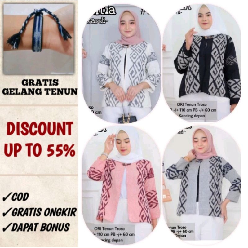 Outer tenun - blazer tenun - cardy tenun - Etnic Outer -batiktenunjepara|Outer wanita|outer tenun Je