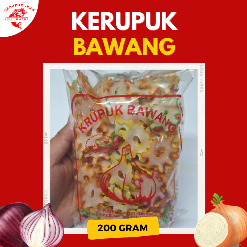 

Kerupuk Bawang Warna Warni (Tersanjung Bintang) Mentah Asli Khas Juwana Pati 200gram