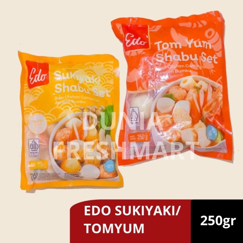 

EDO SUKIYAKI/TOMYUM SHABU SET +BUMBU KUAH 250GR BUMBU SUKI SHABU SET STEAMBOAT MIX BAKSO CAMPUR