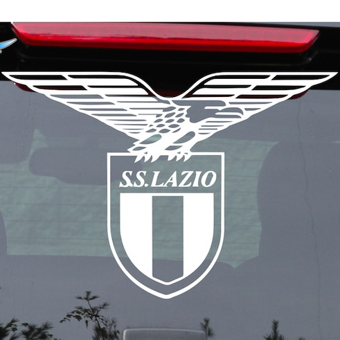 Stiker Mobil Klub Bola Itali Club Lazio Kaca Car Decal Sticker Vinyl
