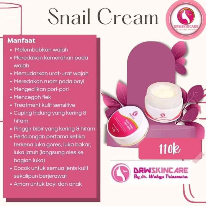 snail cream anti aging drw