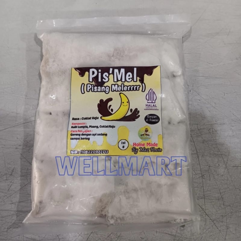 

Piscok Original Isi 8 Pcs Pisang Coklat Pismel Pisang Meler Homemade Cemilan Beku