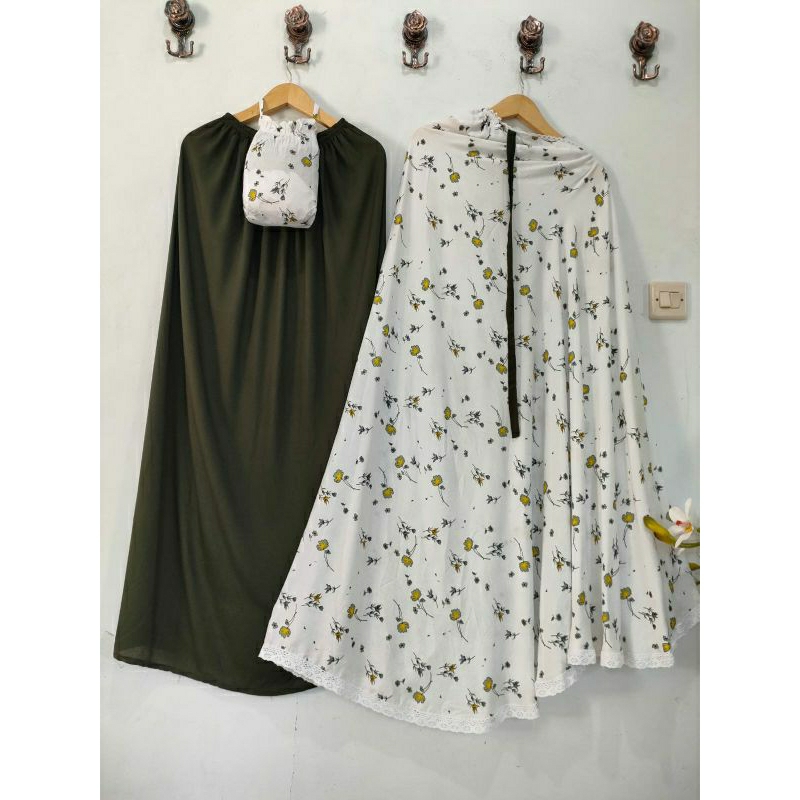 Mukena rayon dewasa jumbo motip printing//mukena besseller