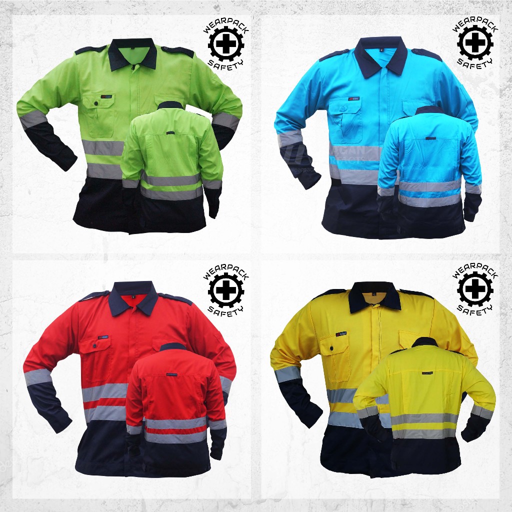 Wearpack Safety Atasan  Baju Wearpack Safety Kerja Varian Model Elite