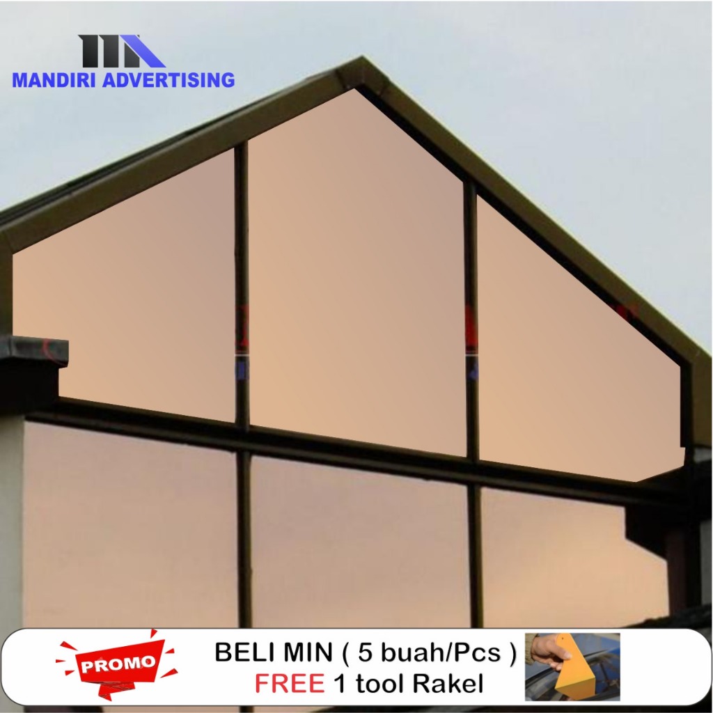 kaca film oneway/kaca film cermin/kaca film silver brown/kaca film cermin coklat