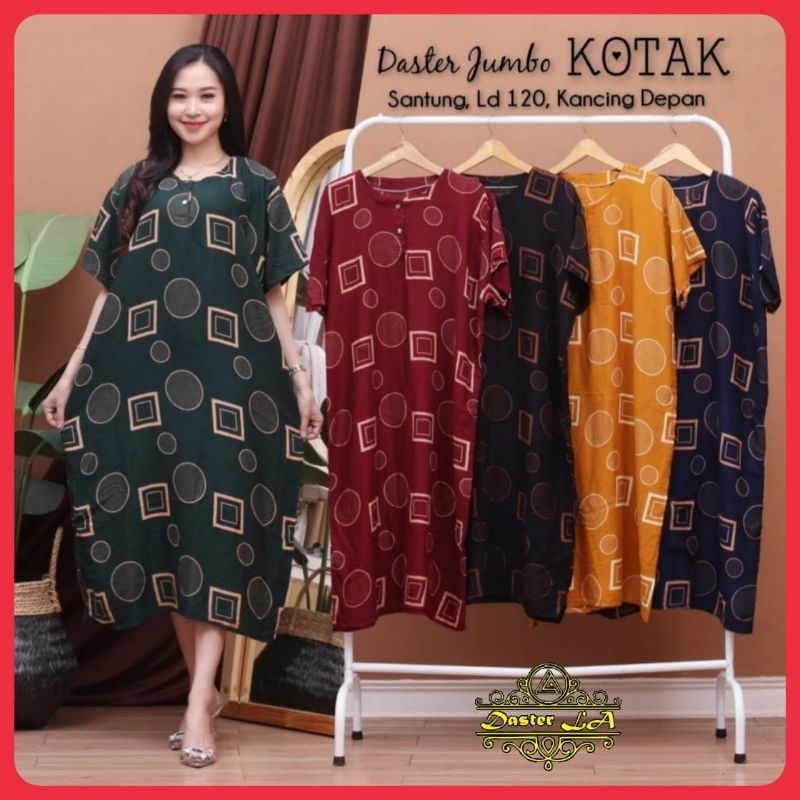 Daster JUMBO KOTAK LD 120 / DASTER JUMBO CABUTAN KOTAK / DASTER BUMIL BUSUI / DASTER MURAH KANCING D
