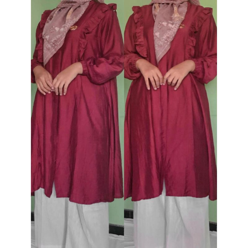 Tunik Linen Polo Premium Tunik Polos Linen