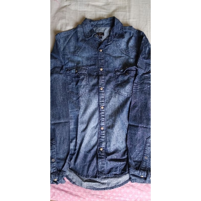 kemeja jeans zara man