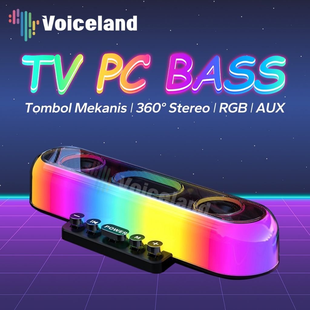 JXK7 Tv/Pc BassSpeaker Bluetooth Soundbar Tv Super Bass Samsung Sony Original Aktif